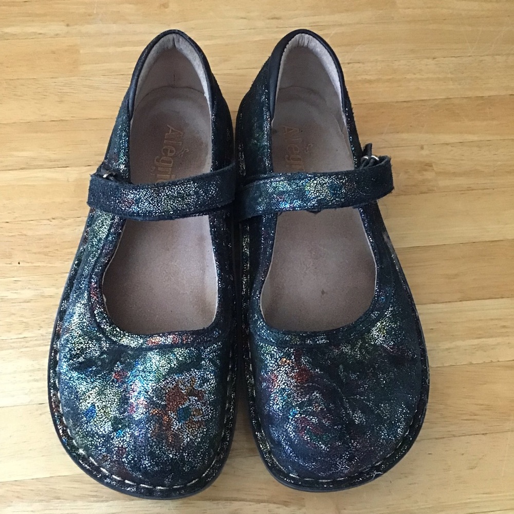 Alegria Belle Indigo Multicolor Mary Jane Shoes - 38